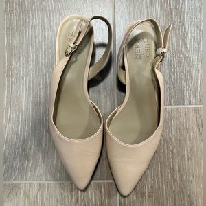 Naturalizer Banks Slingbacks- Nude